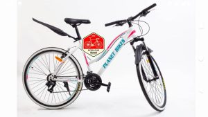 white daisy planet bike size 26