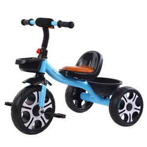 blue kids tricycle bike