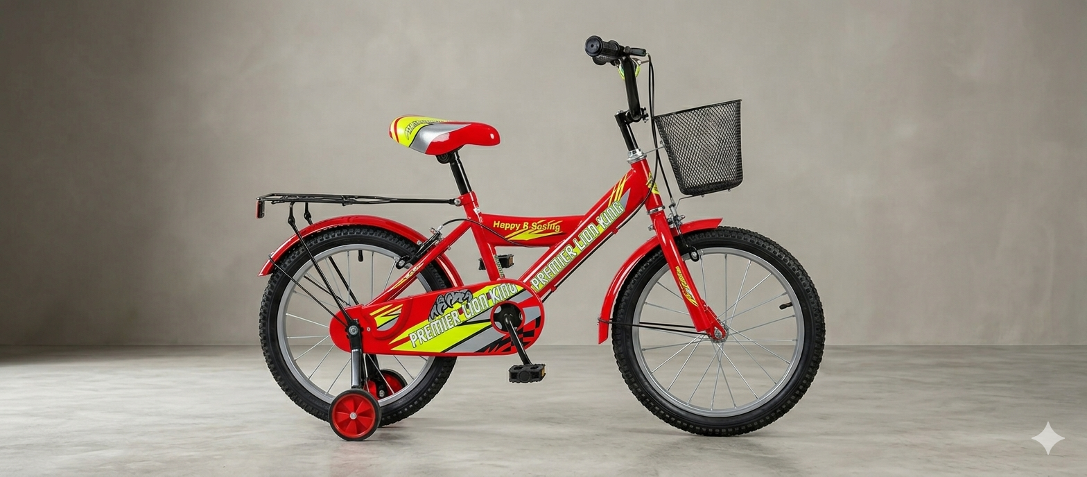 Lion king bicycle size 16(4-7 years)