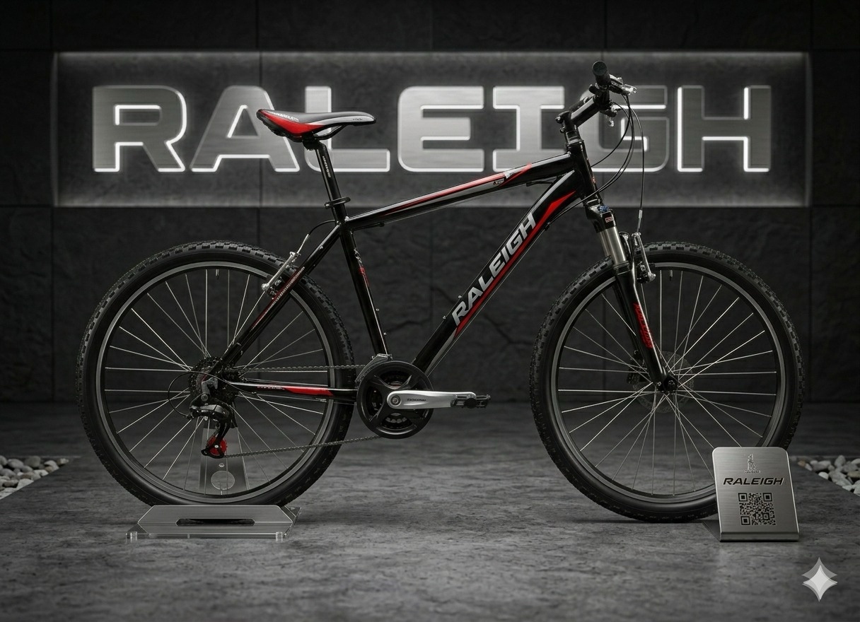 raleigh mtb gear bike size 26