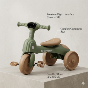 Sport kids tricycle with music 5
