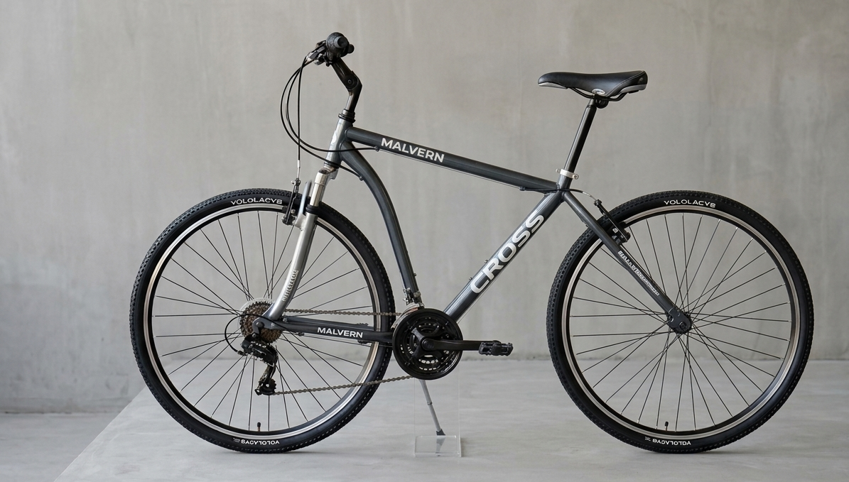 Black cross (700c by 28) mtb bike