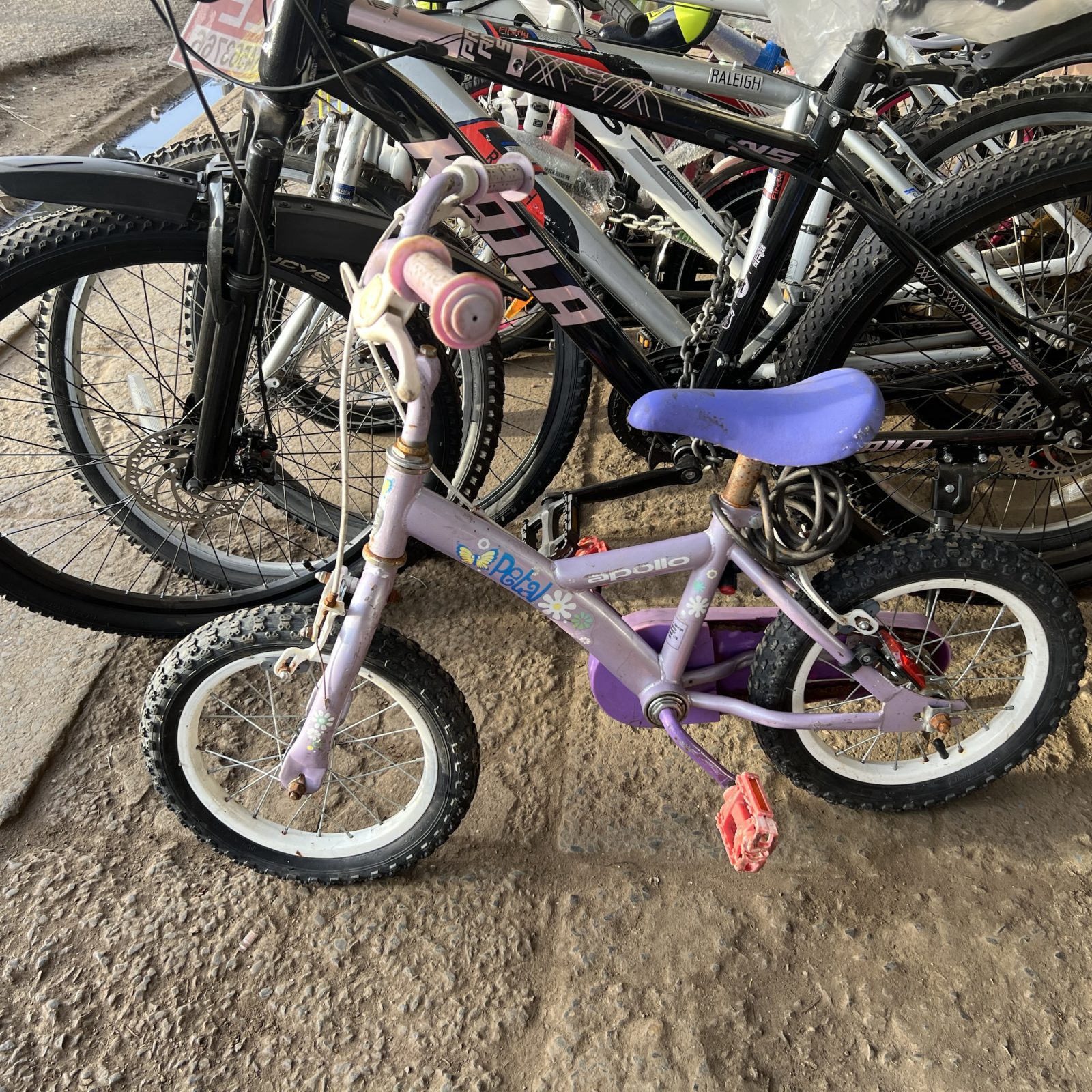 Girl kids bicycle size 14