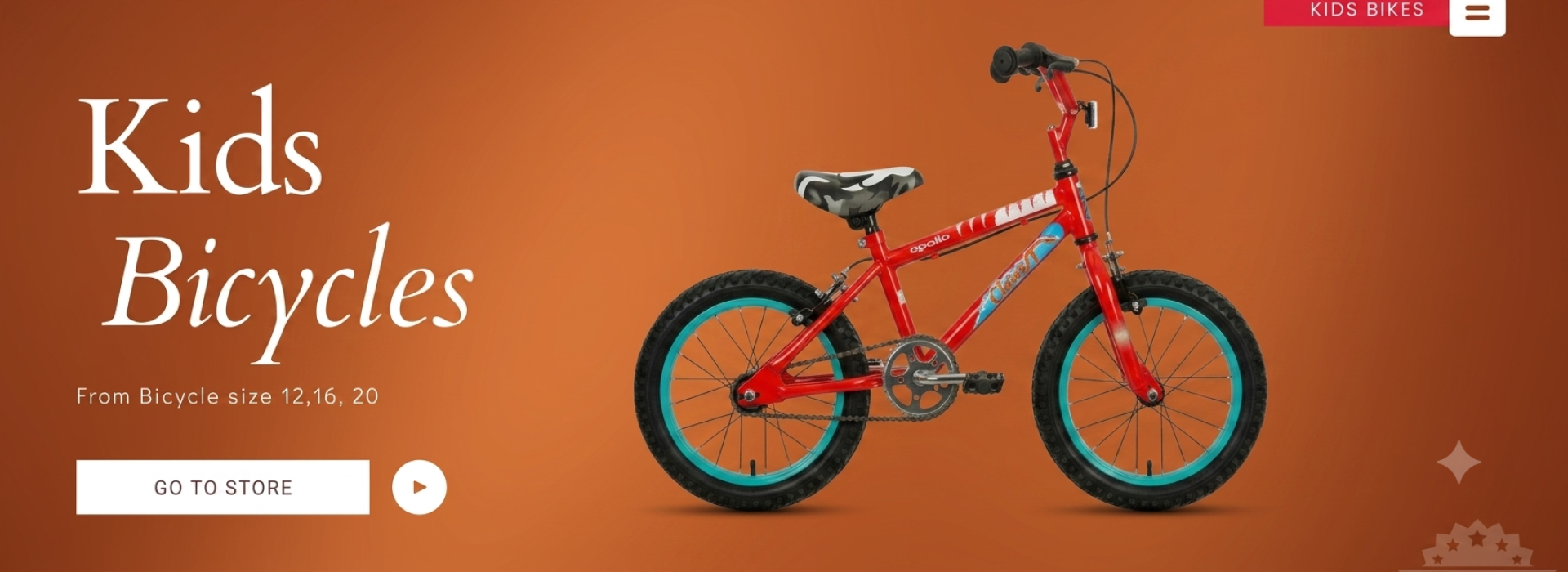 clearance sale ongoing for all kids bicycles poster